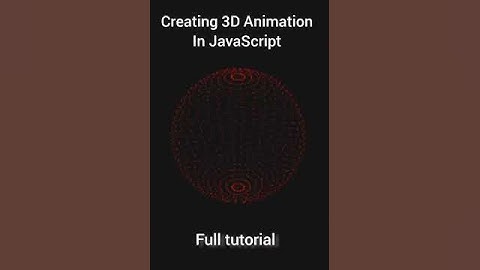 New Video Uploaded !! Creating 3D Rotating Sphere In JavaScript || #graphicdesign #threejs