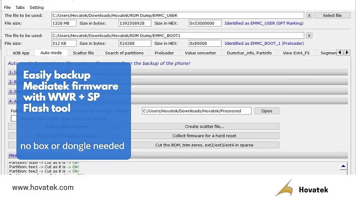 Cách sử dụng wwr v2.51 + SP flash tool để sao lưu rom Mediatek