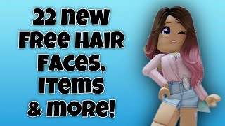 22 NEW FREE HAIR, FACES, ITEMS & MORE! | Roblox Events