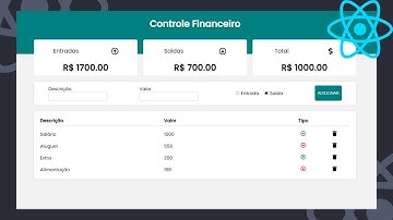 Sistema de Controle de Finanças com React.JS! 🔥