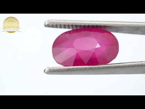 Product Video for: Manik Stone 8.26 Ratti - 7.52 Carat Ruby Stone - Bangkok A1