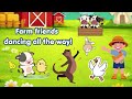 Can You Do the Farm Animal Dance? 🐶🦆🐮🐱 | Adah Bom Bom #nurseryrhymes #FarmAnimalSong #KidsSongs