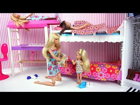 Barbie et ses Soeurs en Vacances Routine du Matin Barbie Sisters Morning Routine