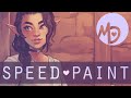 Dungeons & Dragons SpeedPaint | Half-elf Character Design