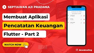 Creating a Financial Recording Application Part 2 - CRUD on Flutter Using SQLite