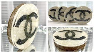 DIY CHANEL GLAM COASTERS | DIY HOME DECOR | RESIN DIY | GIVEAWAY!