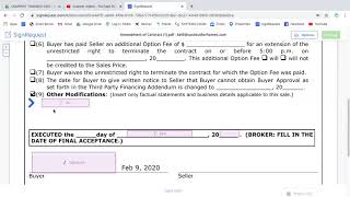 Sign Request Amendment - C4H