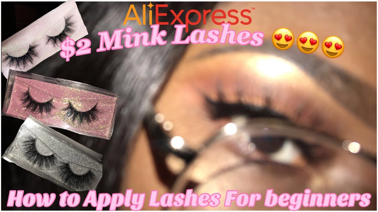 How To Apply Lashes For Beginners| In-Depth + Tips| $2 Mink Aliexpress ...