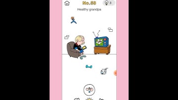 Brain Out :Crazy Find level 58 Healthy Grandpa