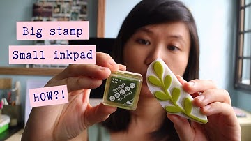 Big stamp + small ink pad | how to make your ink pads work for you ✱  ParadeMade