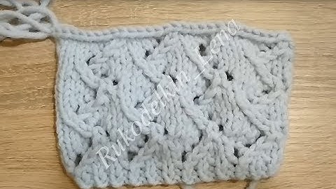 #5 узор спицами "Зиг - Заг"/вязание спицами