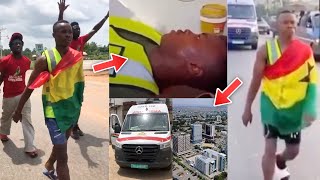 Man Walking From Techiman To Accra Collapses? - FULL STORY