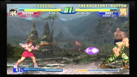 Capcom Fighting Evolution - Sakura & Yun Playthrough