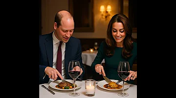 Prince And Princess Of Wales Having A Lovely Dinner 