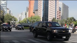 Convoy De La Vicepresidente De Estados Unidos Kamala Harris En Mxico