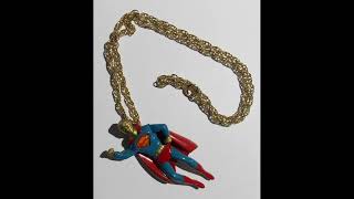 1970s Superman Lapel Pin, Necklace & More 1970s Superman Lapel Pin, Necklace & More