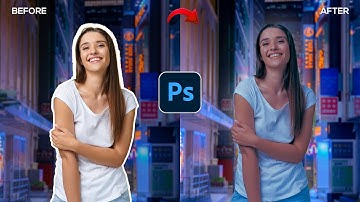 FASTEST Way to Automatically Match Subject with Background in Photoshop 2022