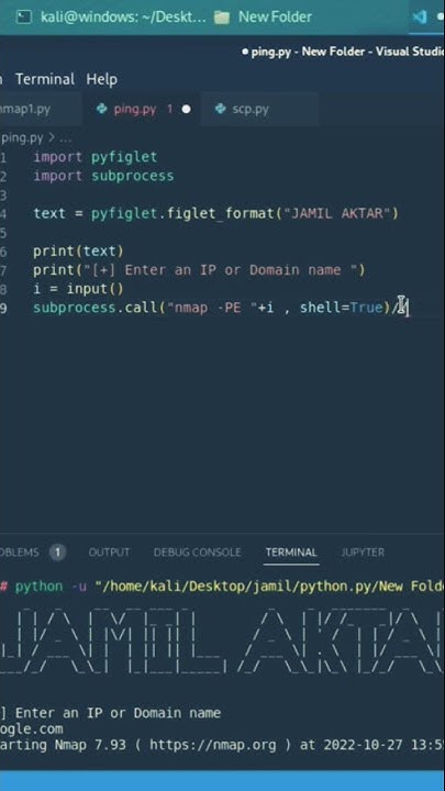 Python script for scanning #automation - YouTube