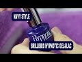 How to create navy blue nails with Hypnotic gel&lac step by step manicure