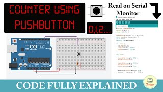 Counter using pushbutton | Step by step | DigitalRead screenshot 4