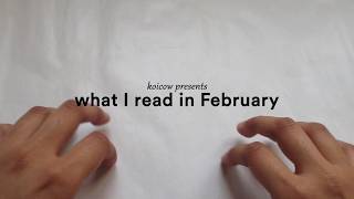 [ASMR] books I read in February! ✰ no talkling or bgm, tapping and scratching