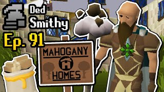 This Setup Makes Construction So Easy!! - OSRS Ironman Progress #91 | Ded Smithy