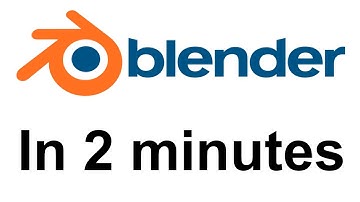 Blender 2.8 Modeling Basics in 2 minutes