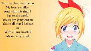 Nightcore - Beautiful In White (Lyrics)