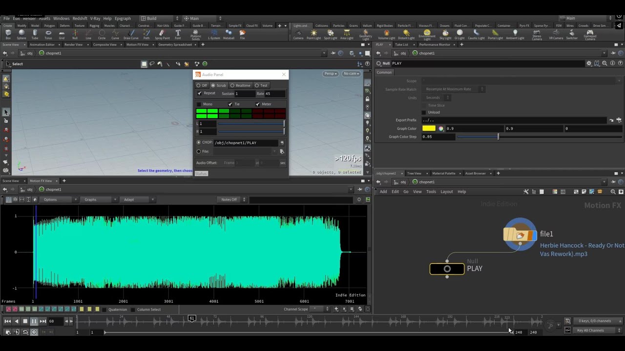 Houdini - CHOPs animating to music beats - YouTube