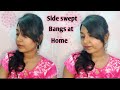 How i  cut side swept bangs at home in tamil  crazy girl tamil