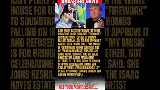 BREAKING: Katy Perry condemns the White House for turning Firework into a soundtrack for war