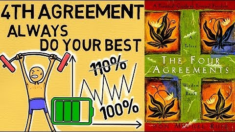 The 4 Agreements by Don Miguel Ruiz - 4th Agreement Always Do Your Best - Animated Book Summary