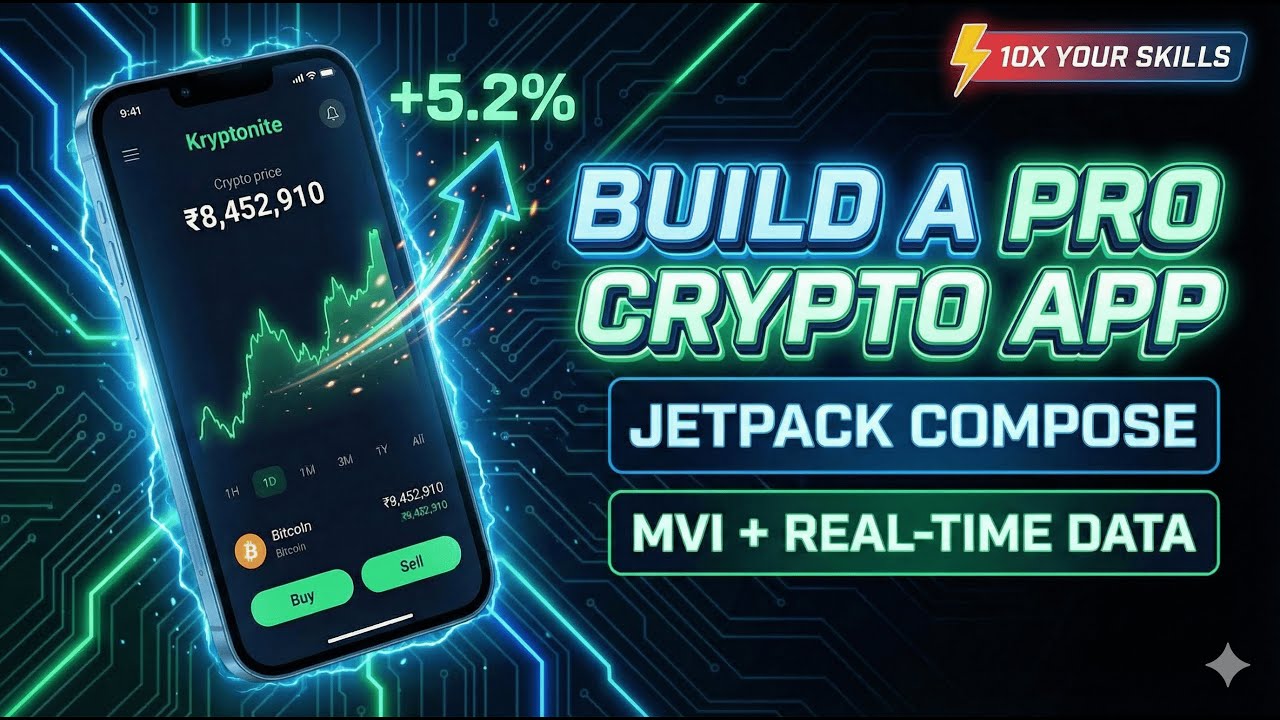Build a Modern Crypto App with Jetpack Compose & MVI (2026) | Real-Time Data with Retrofit
