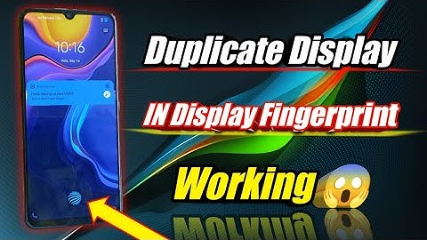 Original Display Tut Jaane Se Duplicate Display Mein in Display Fingerprint Kaise Kam Karega