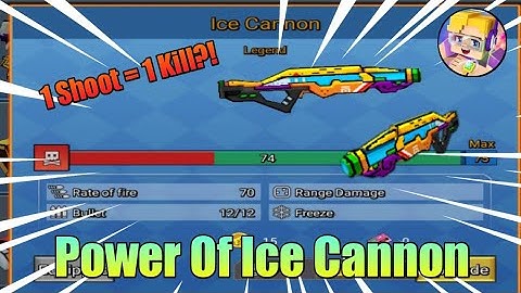 Power Of Ice Cannon In Build And Shoot (Build And Shoot) - [Blockman Go:Adventure] Koto BG