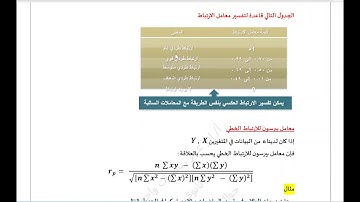 الارتباط ومعامل ارتباط برسون Correlation and Pearson
