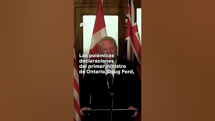 “Insultante” comparar a Canadá con México: Primer Ministro de Ontario - N+ #Shorts