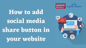 How to add social media share button in your website