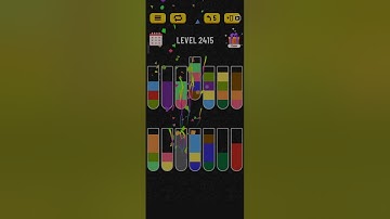 Water sort puzzle level 2415 #solveitwithme #gamesolutions #puzzlegamesolver #solutions #games #play