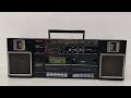 vintage National Panasonic RX-CW25 component system boombox 5-band equalizer double CASSETTE#retro