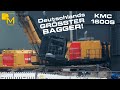 Pure power most powerful demolition excavator kmc 1600 250 tons 60 m ripping down coal power plant