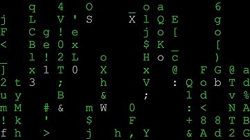 Matrix terminal screen saver V5 - big font - CMATRIX 4K 3840x2160 pixel