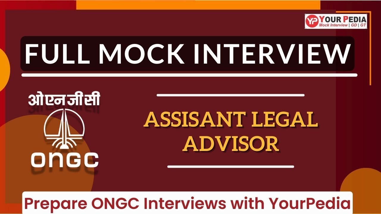 ONGC Legal Advisor Full Mock Interview ONGC Law Officer Interview