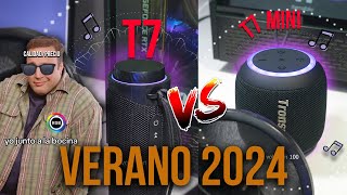 ALTAVOCES COMPACTOS Y CON GRAN SONIDO  TRONSMART T7 VS T7 MINI