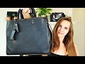 Coach Rogue 31 | Bag Review | What Fits | Modshots | Black with Honey Suede | Coach 38124