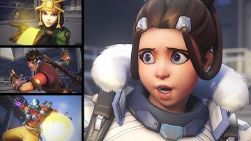 All Highlight Intros using New Avatar Skins - Overwatch 2 x Avatar the Last Airbender