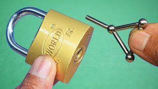 3 Ways Open a Lock with unlock Magnet Stick
