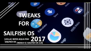 Tweaks apps and app list(in description) for INTEX AQUA FISH| JOLLA C| JOLLA| SAILFISH OS
