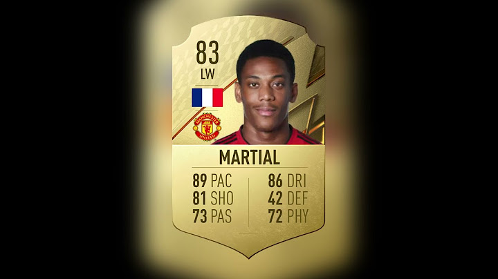Anthony Martial FIFA Evolution