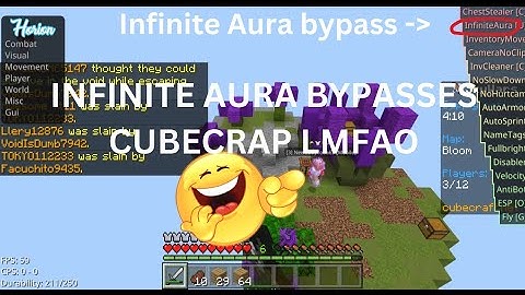 USING INFINITE AURA ON CUBECRAFT | Horion